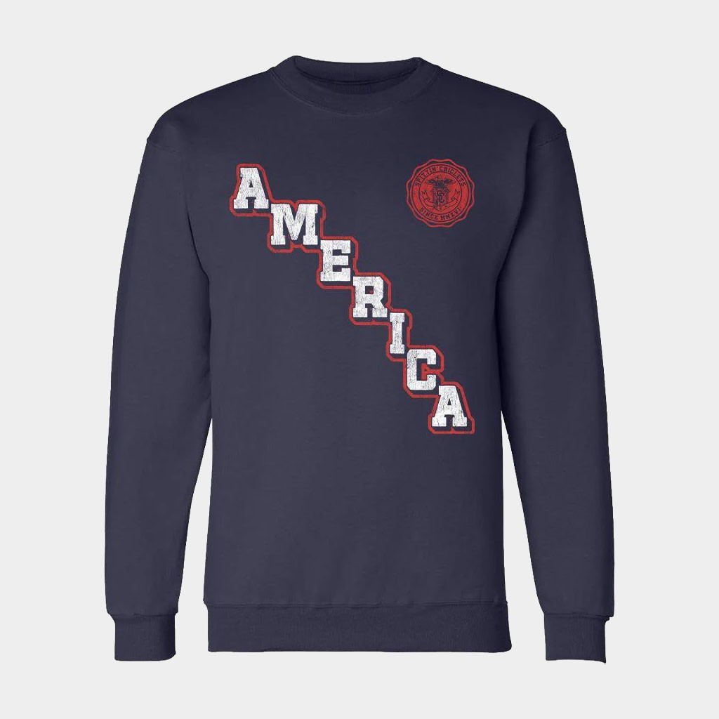 Barstool Sports Merch America Varsity Sweatshirt Gifts Ideas For Sisters