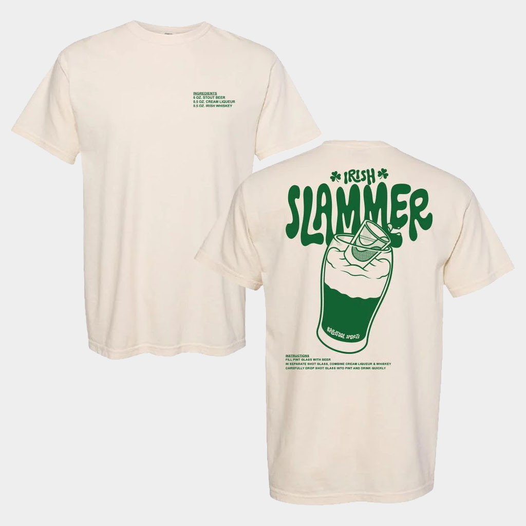 Barstool Sports Merch Irish Slammer T-Shirt St Patrick's Day Apparel Gifts For Friends Barstool Sports Merch Irish Slammer T-Shirt St Patrick's Day Apparel Gifts For Friends