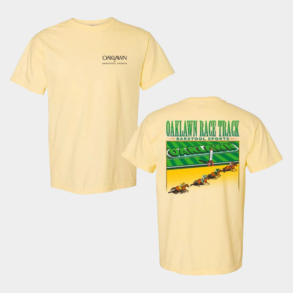 Barstool Sports Merch Oaklawn x Barstool Sports Race Track T-Shirt Unique Gifts For Brothers