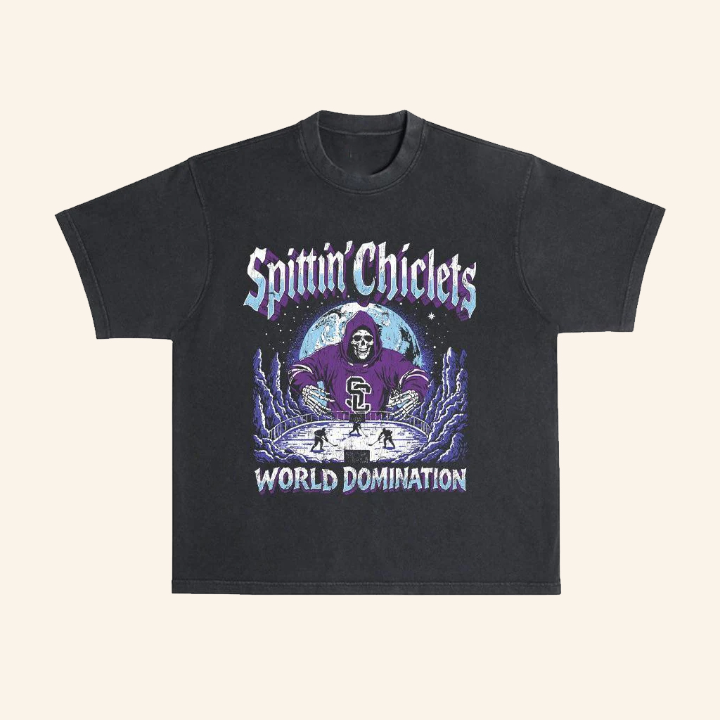 Barstool Sports Merch Spittin Chiclets World Domination T-Shirt Christmas Gifts For Guys