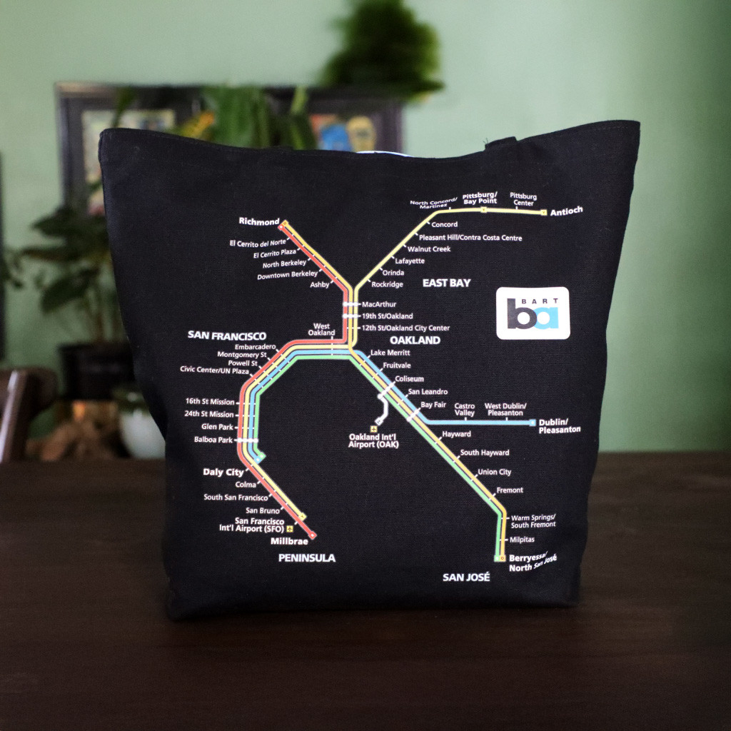 BART Merch System Map Tote Bag Best Birthday Gift For Sisters