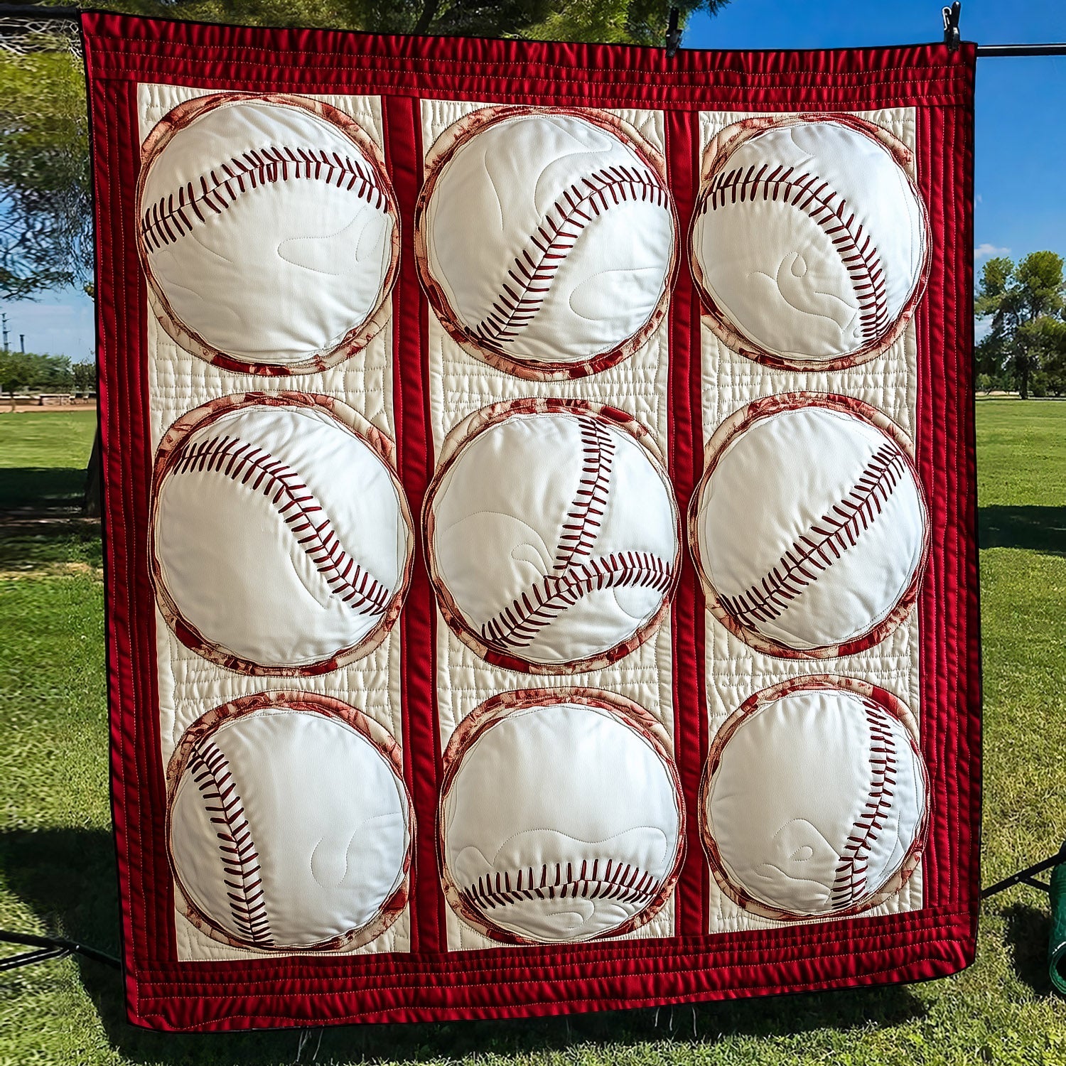 Baseball Bliss Quilted Blanket Baseball Christmas Gifts