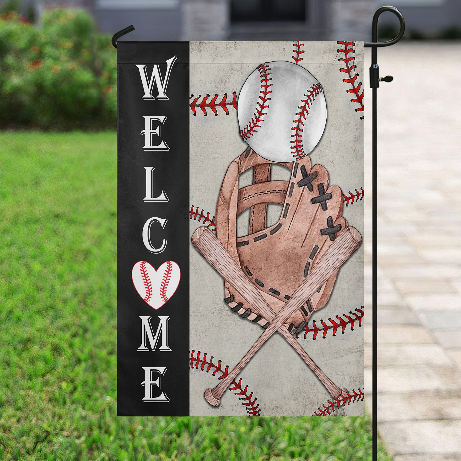 Baseball Garden Flag Welcome Baseball Outdoor Decor Yard Decor Baseball Fan Presents
