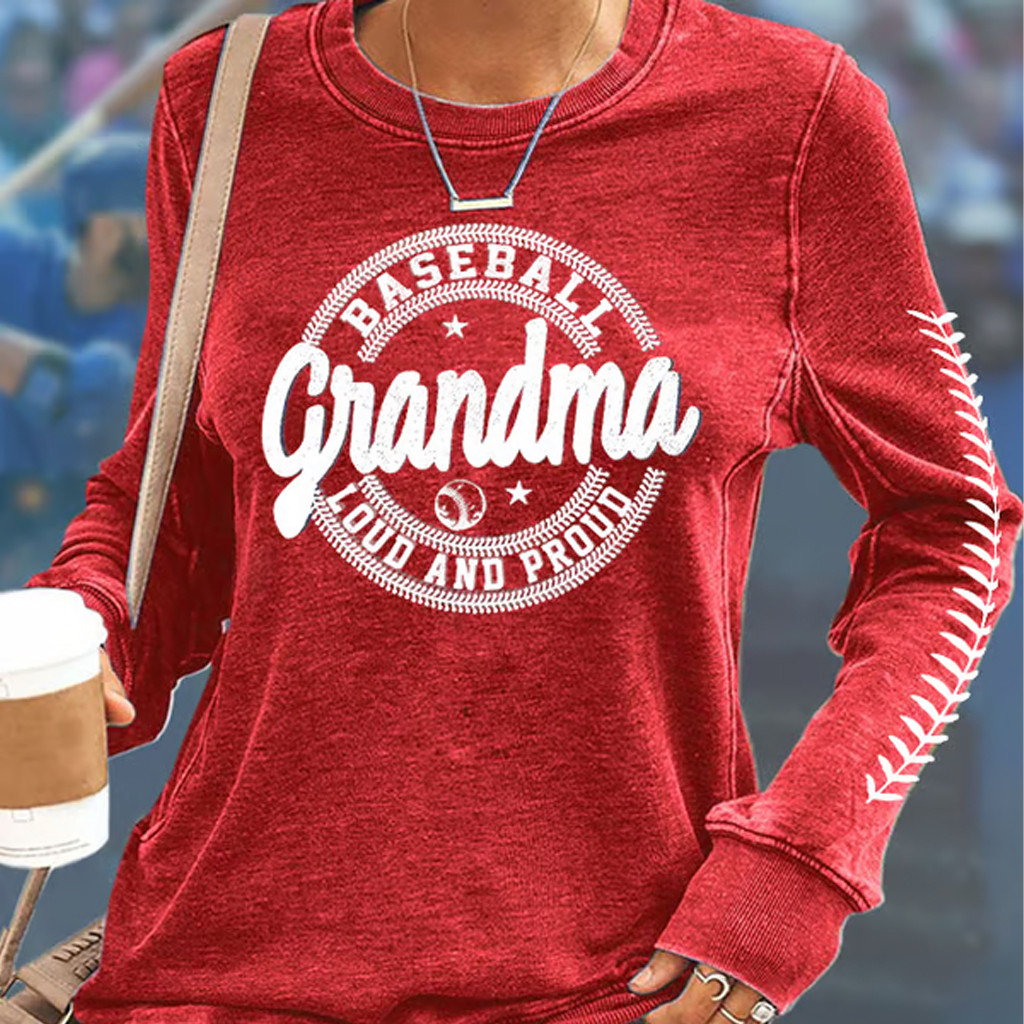 Baseball Grandma Loud And Proud Sweatshirt Game Day Sweatshirt Gifts For Grandma