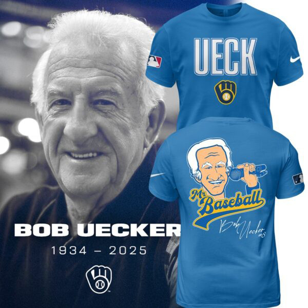 Baseball Hall Of Famer Bob Uecker Blue 3D T-Shirt Gifts For Baseball Lovers