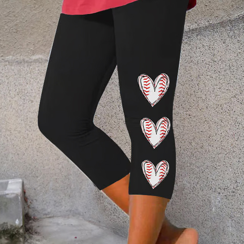 Baseball Heart Leggings Game Day Apparel Gifts For Baseball Players Baseball Heart Leggings Game Day Apparel Gifts For Baseball Players