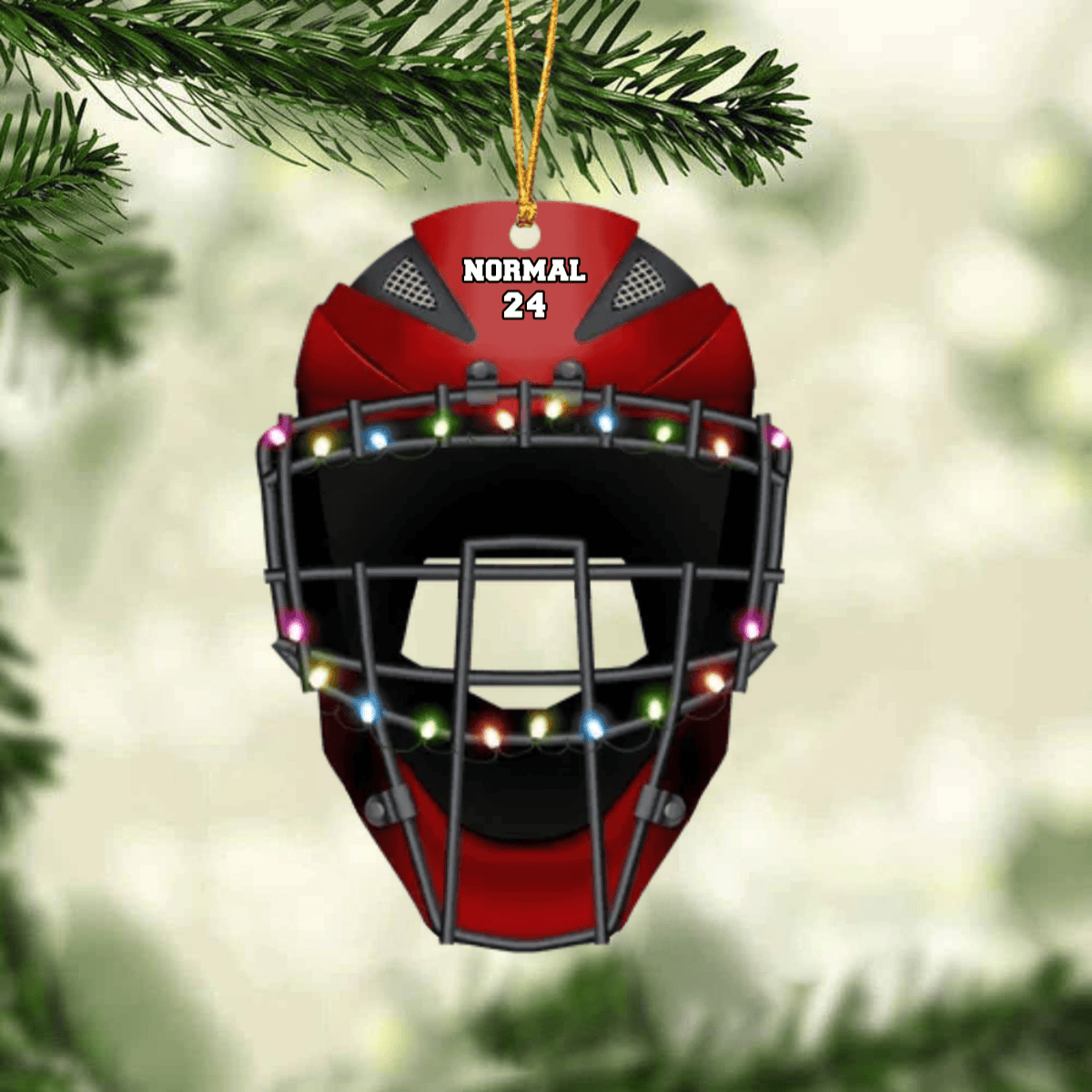 Baseball Helmet  Personalized Christmas Ornament Gift for Baseball Lover