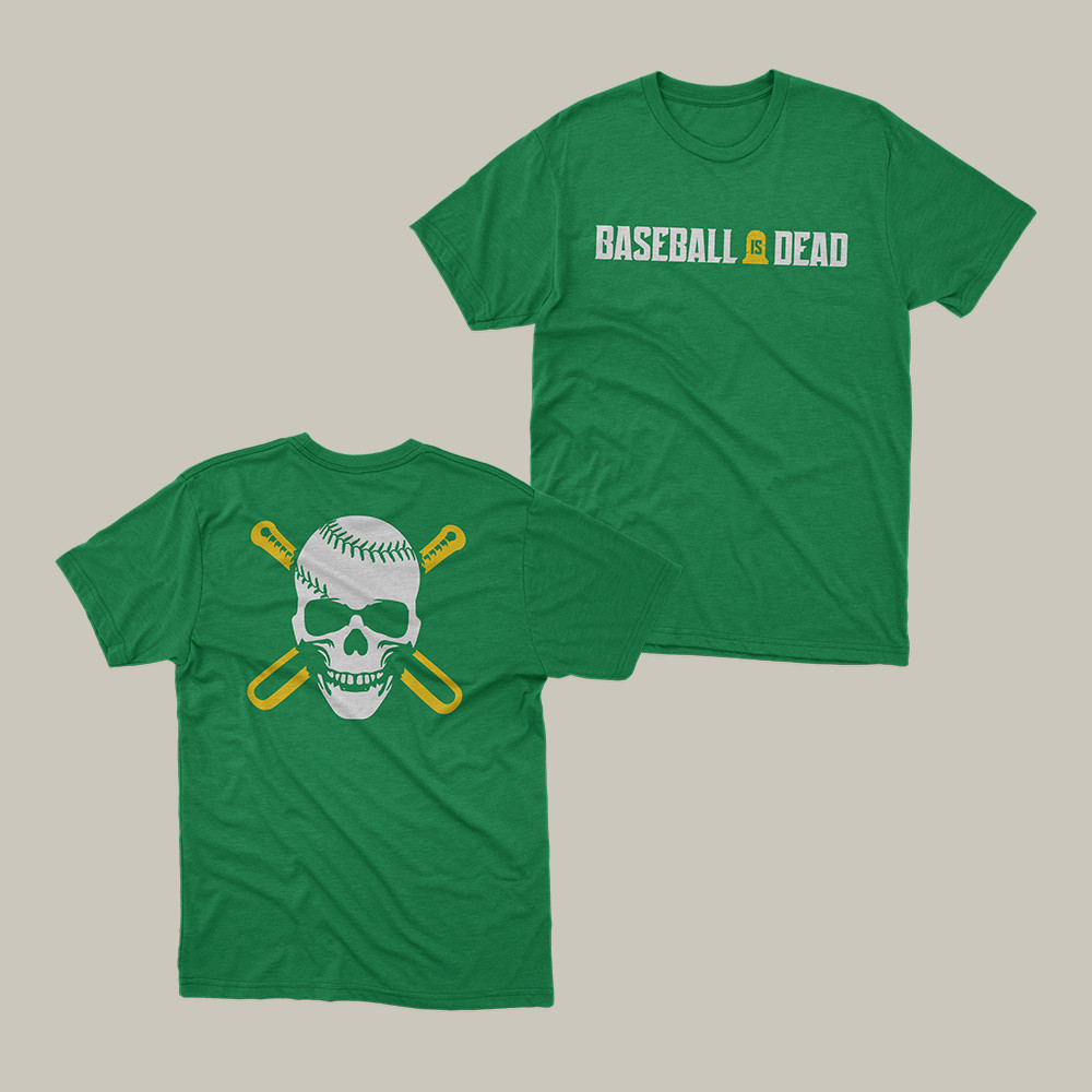 Baseball Is Dead Gothic Skull T-Shirt Baseball Podcast Merch Best Gift For Jared Carrabis Lover