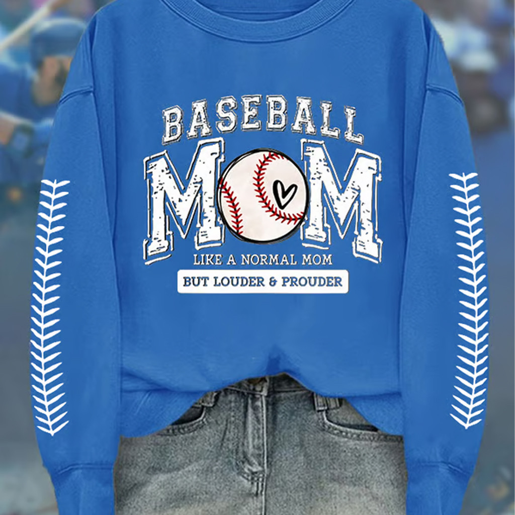 Baseball Mom Like A Normal Mom Sweatshirt Game Day Apparel Best Gifts For Her