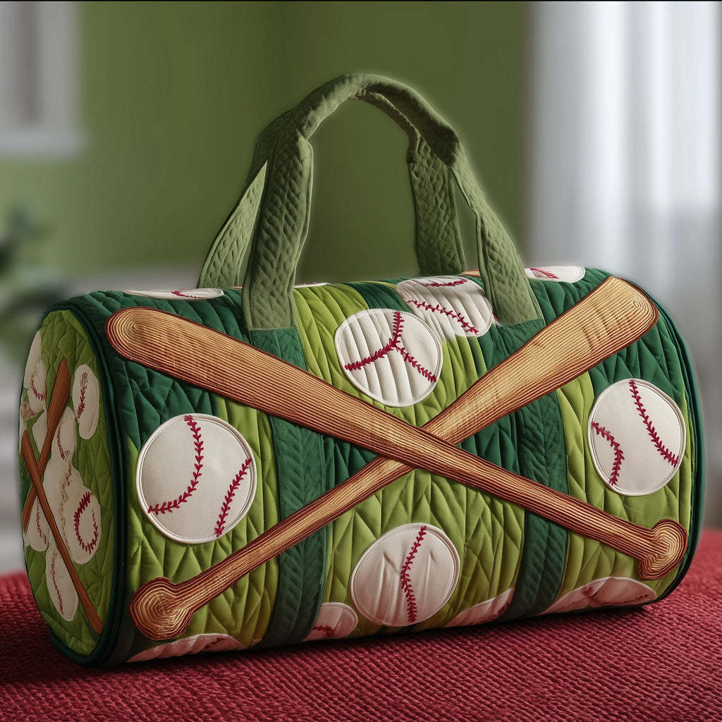 Baseball Quilted Duffle Bag Gift For Dad