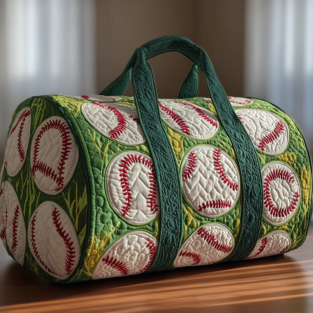 Baseball Quilted Duffle Bag Gift For Family