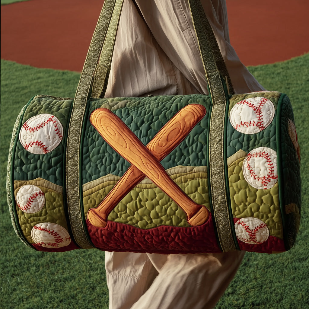 Baseball Quilted Duffle Bag Gift For Friends