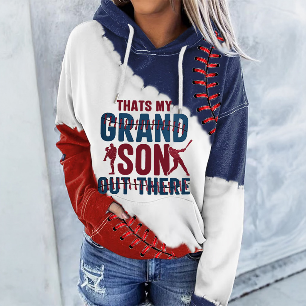 Baseball That's My Grandson Out There Hoodie Baseball Lovers Apparel Gifts For Wife Baseball That's My Grandson Out There Hoodie Baseball Lovers Apparel Gifts For Wife