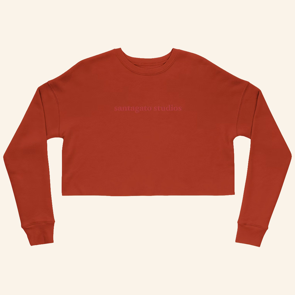 Basement Yard Merch Santagato Studios Cropped Sweatshirt Birthday Gifts For Sister