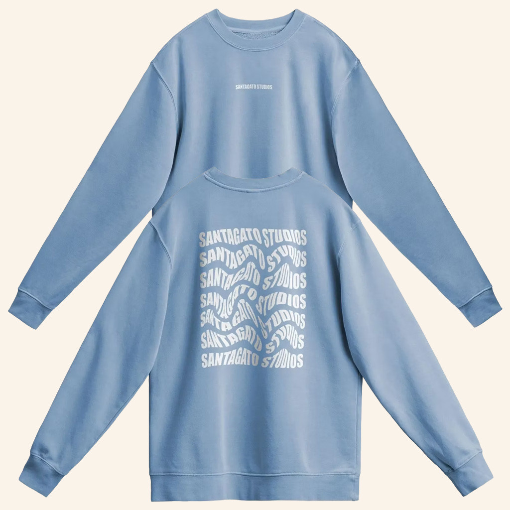 Basement Yard Merch Santagato Studios Wavy Sweatshirt Gifts Ideas For Brothers