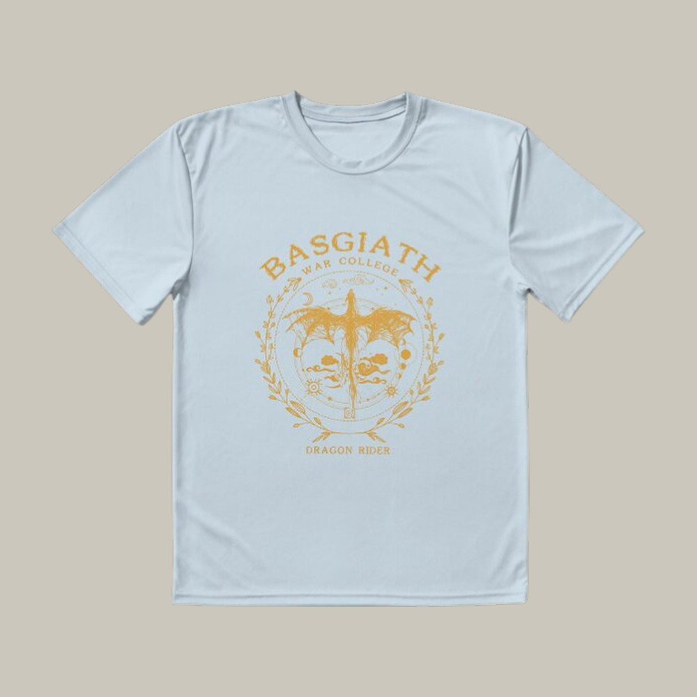 Basgiath War College Rebecca Yarros Fantasy Bookish T-Shirt Dragon Graphic Tee Romance Fantasy Fan Gift