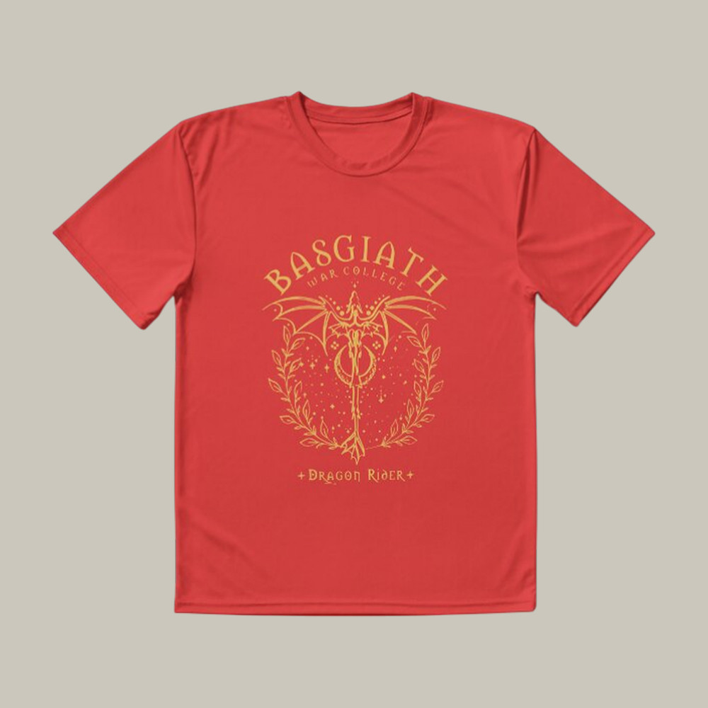 Basgiath War College Rebecca Yarros T-Shirt Throne Of Glass Clothes Dragon Lover Gift