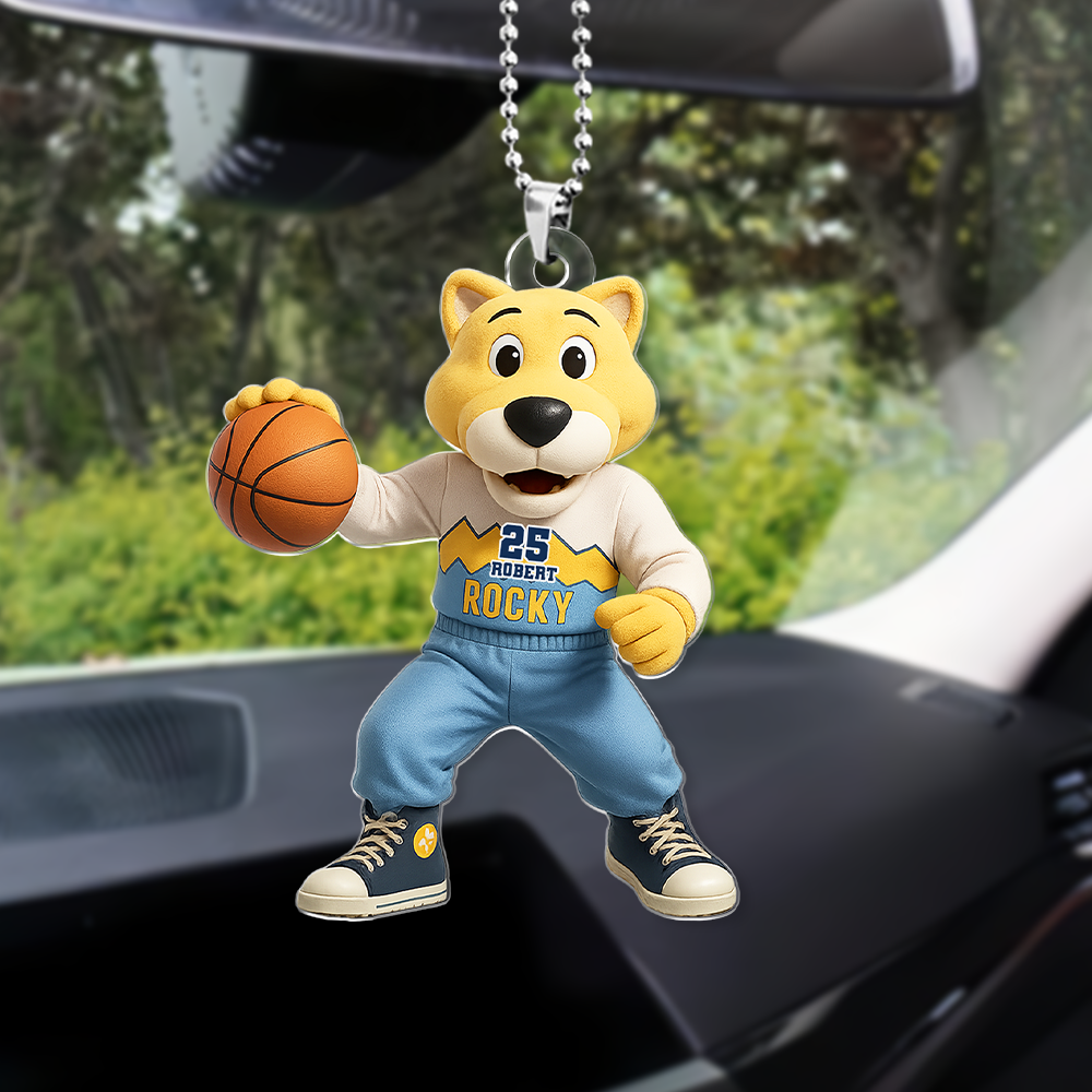 Basketball Car Ornament - Personalized Gifts For Basketball Lover - Cute Christmas Tree Gift Idea
