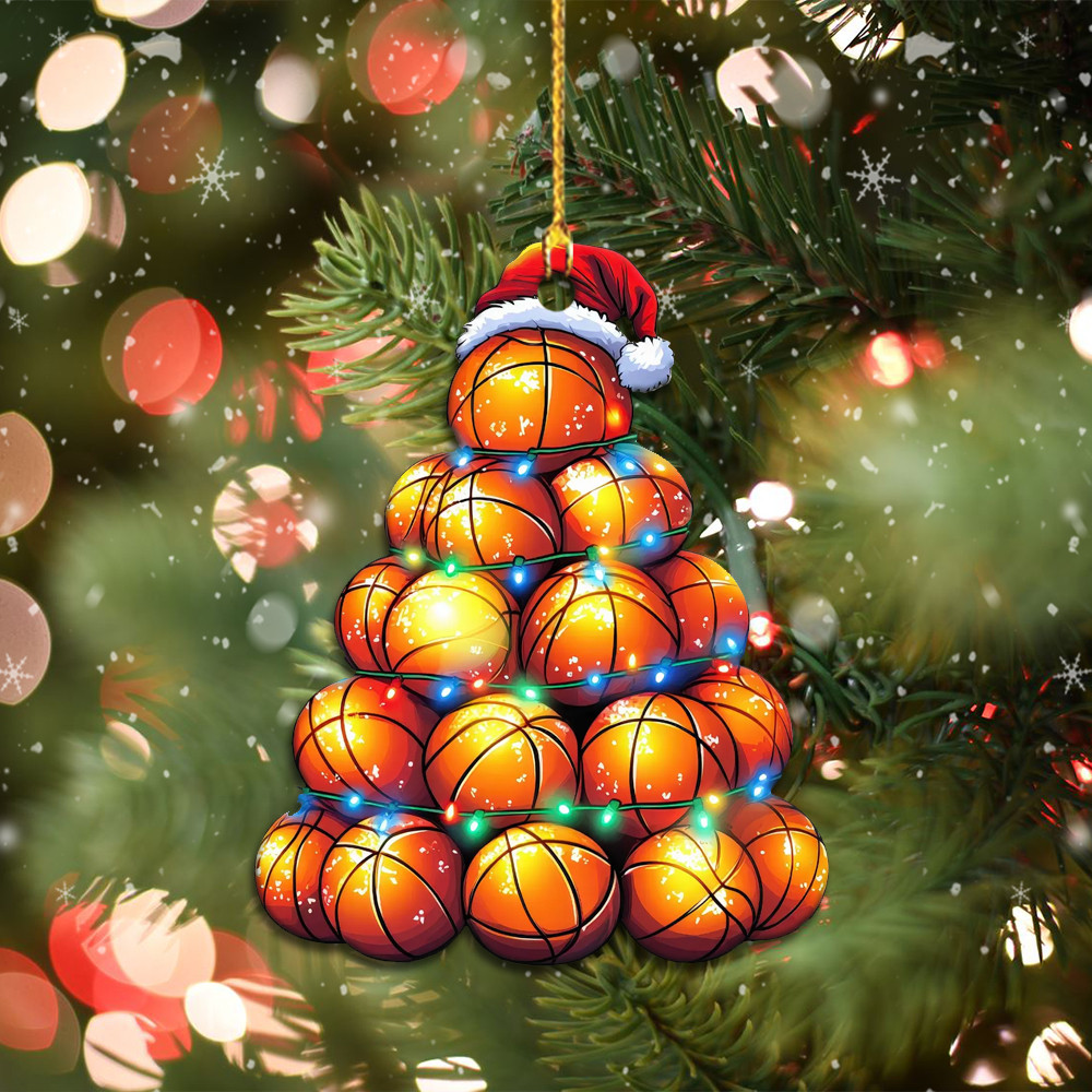 Basketball Christmas Tree Ornament Basketball Lover Ornaments Christmas Tree Decoration