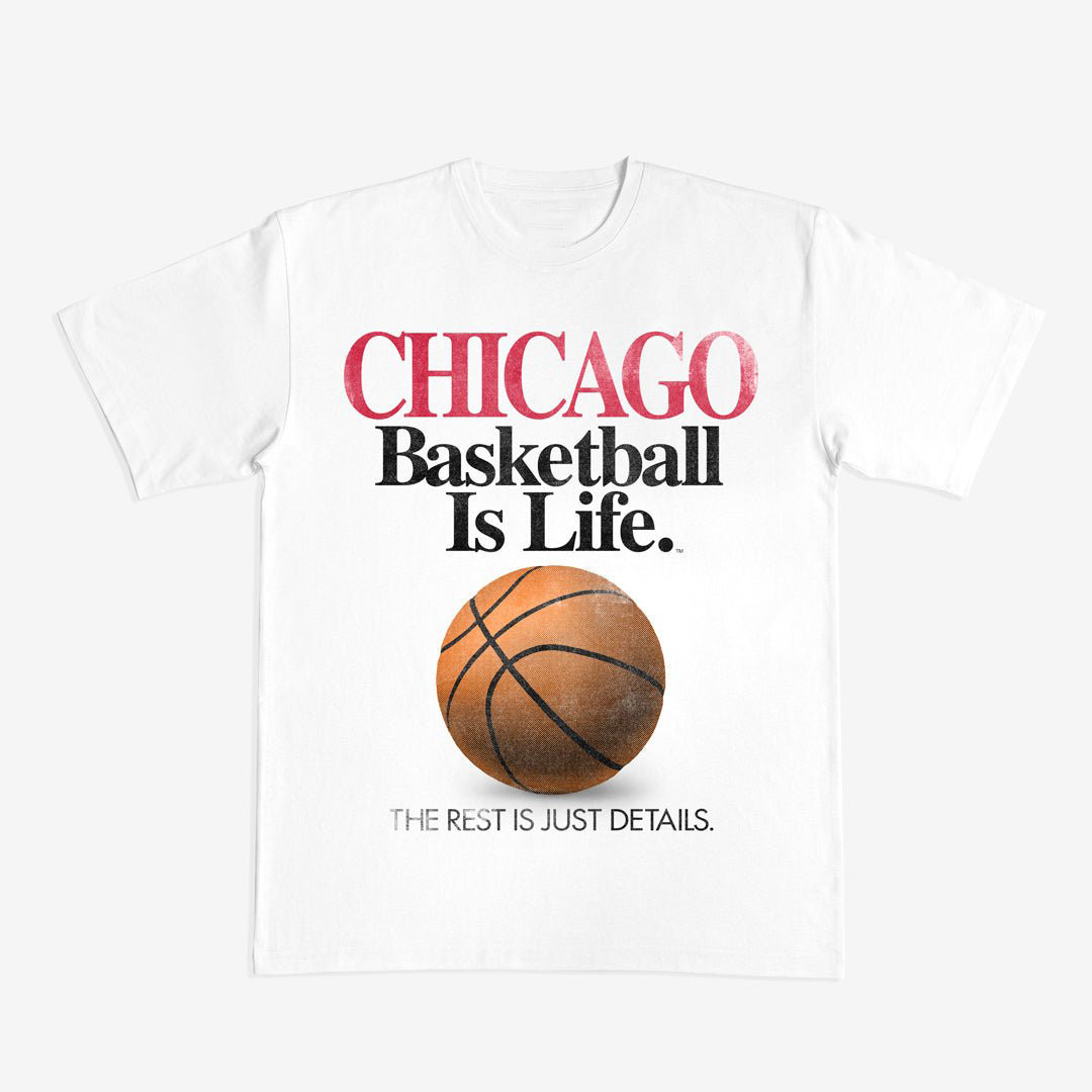 Basketball Is Life Chicago Bulls T-Shirt Basketball Clothes Game Day Gift For Father's Day