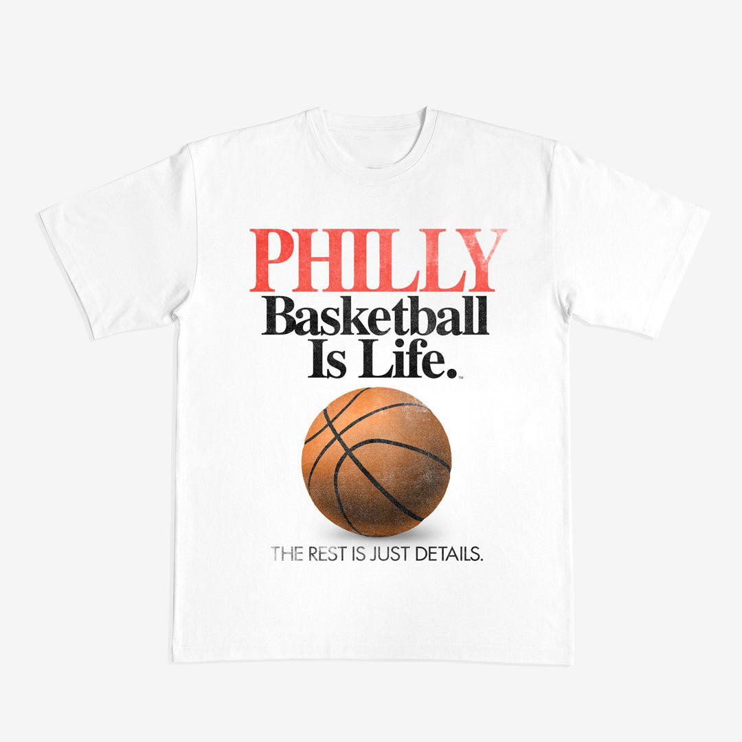 Basketball Is Life Philly T-Shirt Game Day Clothing Line Basketball Lover Gift For Friends