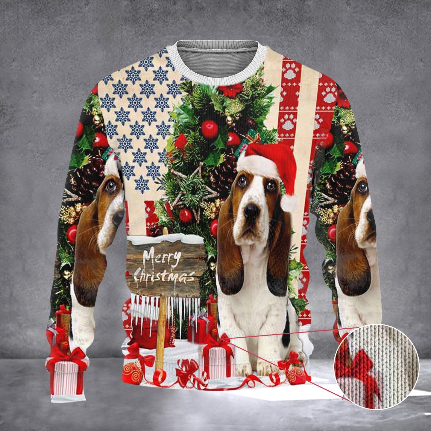 Basset Hound Ugly Christmas Sweater Dog Lovers Merry Christmas Sweater Gifts For Xmas 2024 Basset Hound Ugly Christmas Sweater Dog Lovers Merry Christmas Sweater Gifts For Xmas 2024