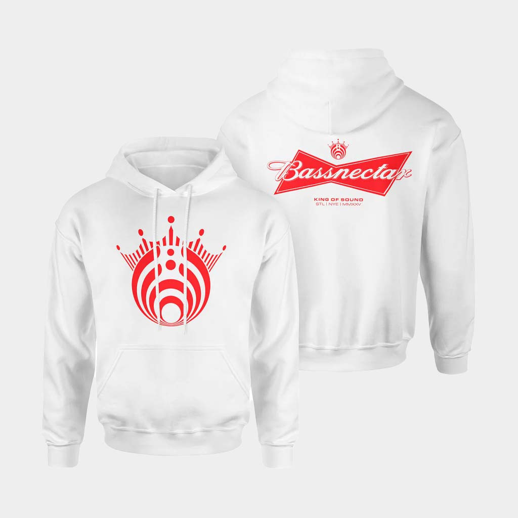Bassnectar Merch Love Here St Louis King Of Sound Hoodie White Gifts For DJ Fans