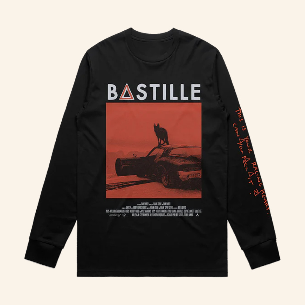 Bastille Merch All This Bad Blood Black Long Sleeve T-Shirt Xmas Gifts For Pop Fans Bastille Merch All This Bad Blood Black Long Sleeve T-Shirt Xmas Gifts For Pop Fans