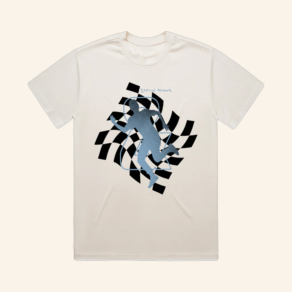 Bastille Merch Bastille Checkered Man T-Shirt Christmas Present For Dad Bastille Merch Bastille Checkered Man T-Shirt Christmas Present For Dad