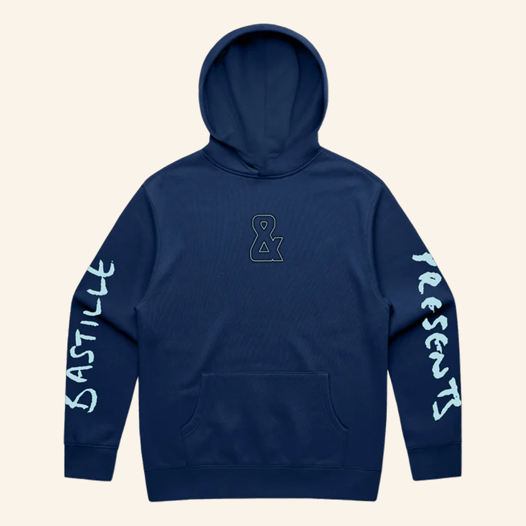 Bastille Merch Bastille Presents Ampersand Navy Hoodie Xmas Gifts For Dad