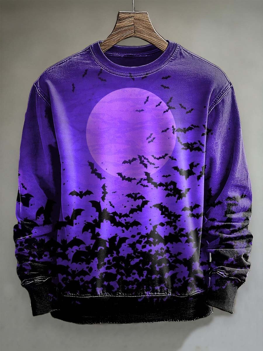 Bat Halloween Midnight Sweatshirt Scary Clothing Gothic Bat Lover Present Ideas