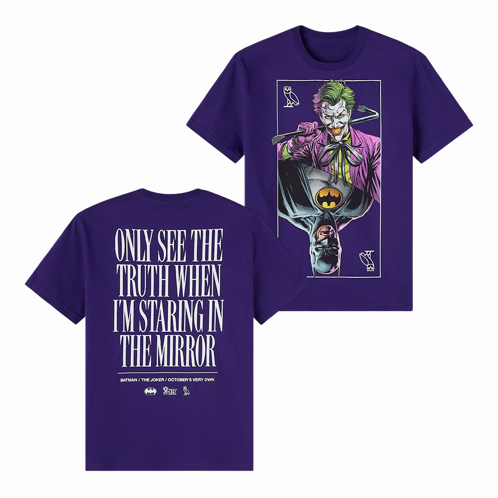Batman x The Joker Mirror October's Very Own T-Shirt Streetwear Clothes Unique Gift For Boyfriend