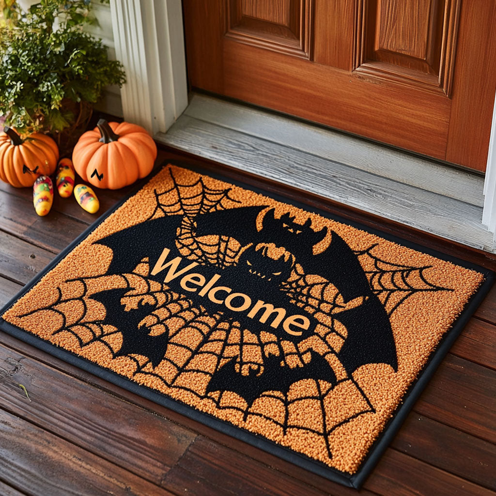Bats In Flight Doormat Best Halloween Decoration Gift For Friends and Family