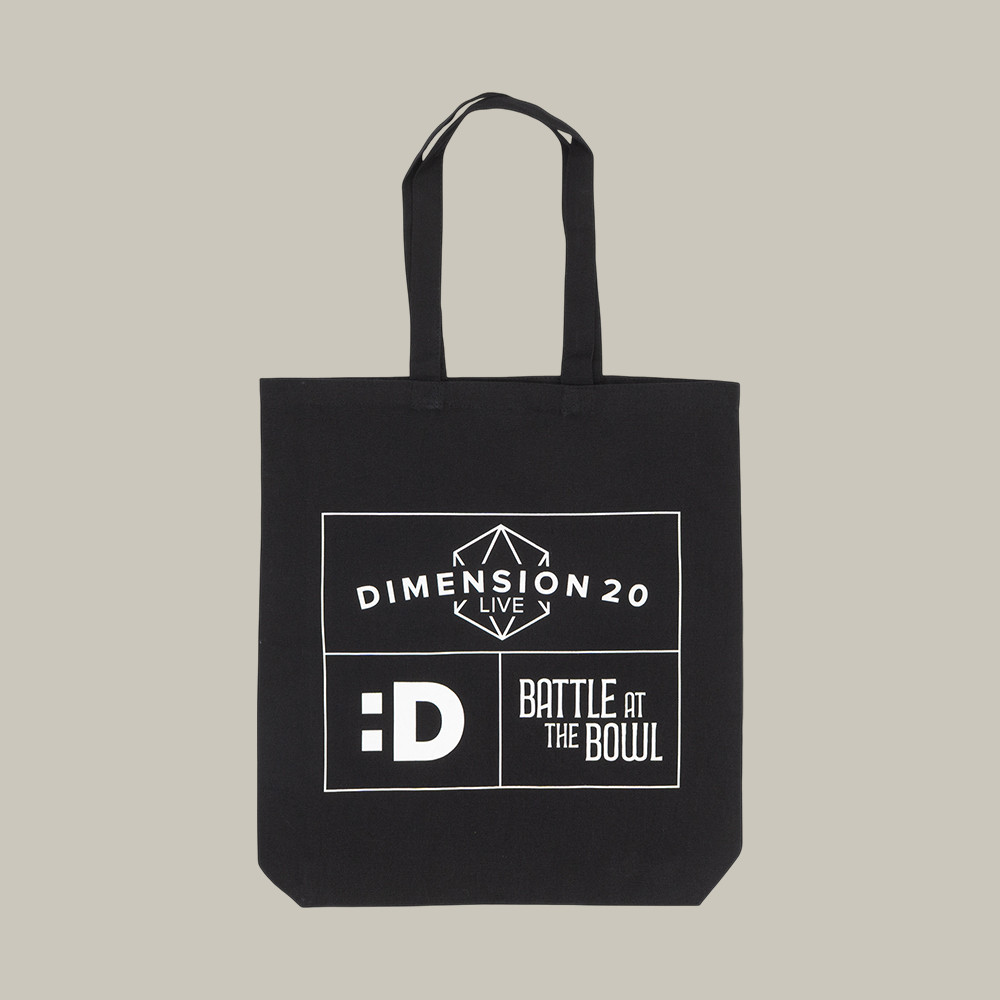 Battle At The Bowl Dimension 20 Tote Bag Dimension 20 Merch Fantasy Game Lover Gift