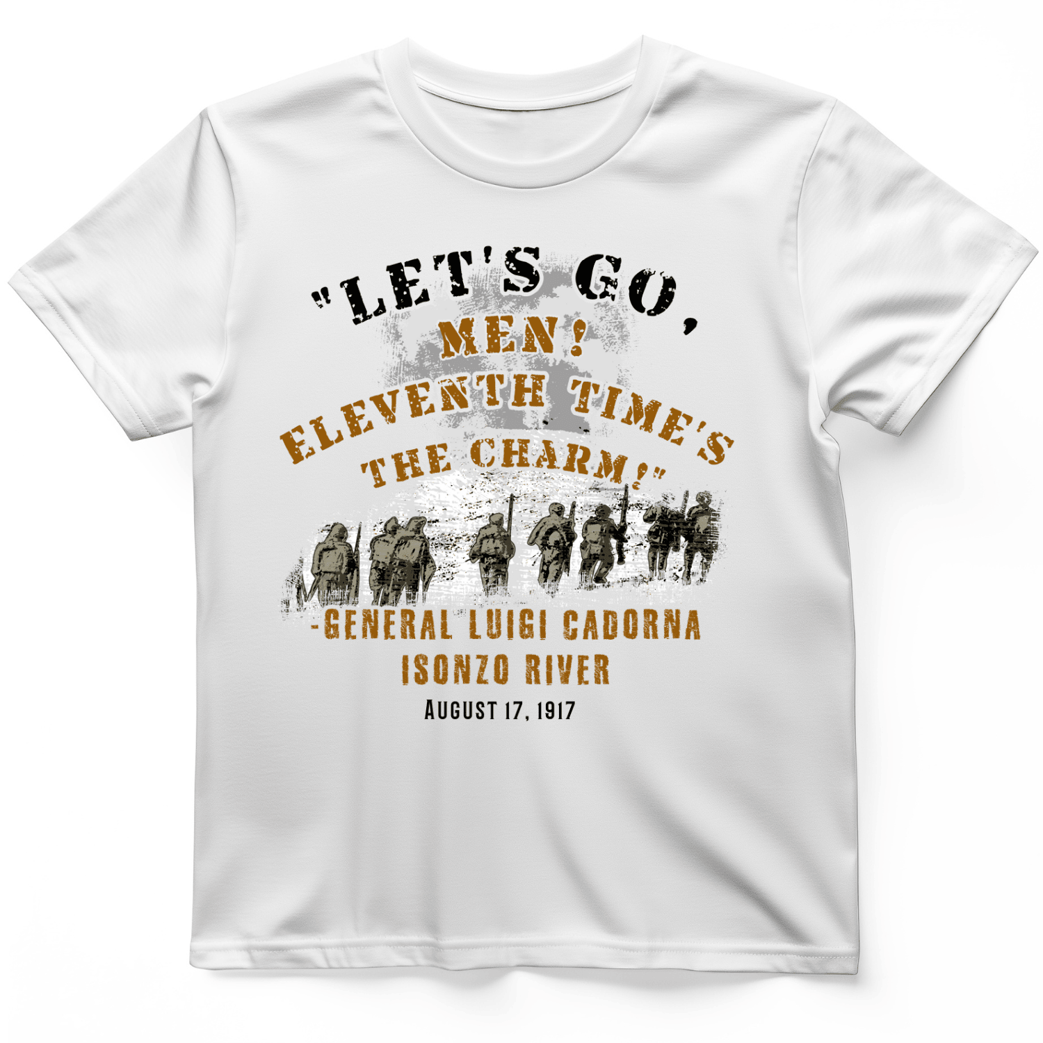Battle Of Isonzo River 1917 T-Shirt Humorous Shirt Unique Gifts For Enthusiasts