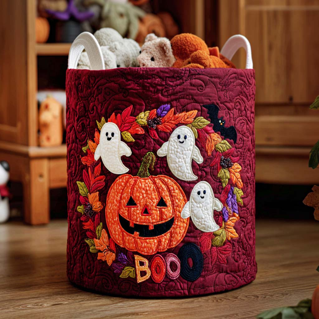 Batty Night Quilted Laundry Basket Merch For Couples