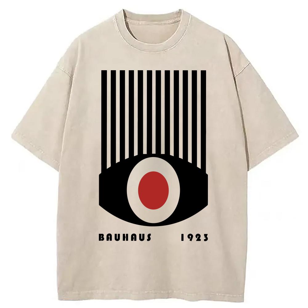 Bauhaus Red Black Eyes Washed T-Shirt Cool Urban Street Style Shirt Gifts For Brother Bauhaus Red Black Eyes Washed T-Shirt Cool Urban Street Style Shirt Gifts For Brother