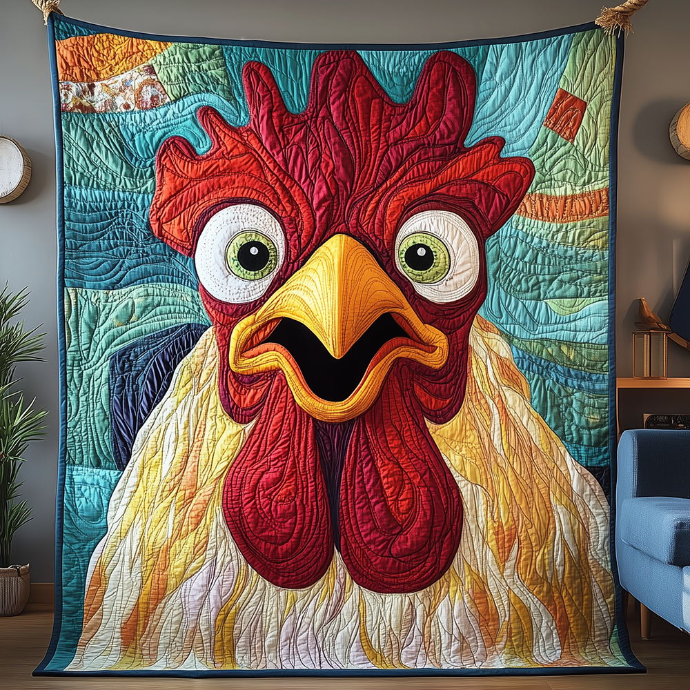 Bawkward Moments Funny Chicken Farm Quilted Blanket Farmhouse Animal Gifts For Chicken Lovers
