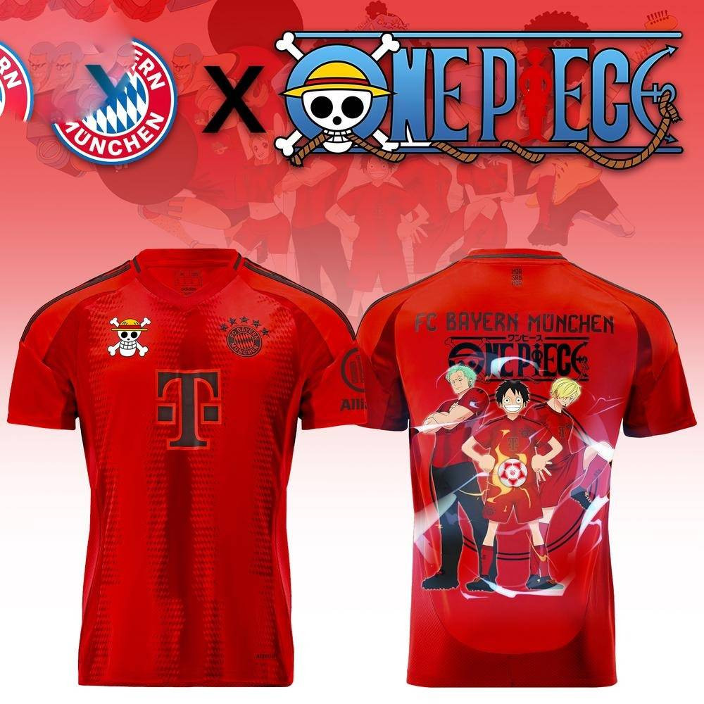 Bayern Munich x One Piece Limited Edition T-Shirt Gifts For Fan Lovers
