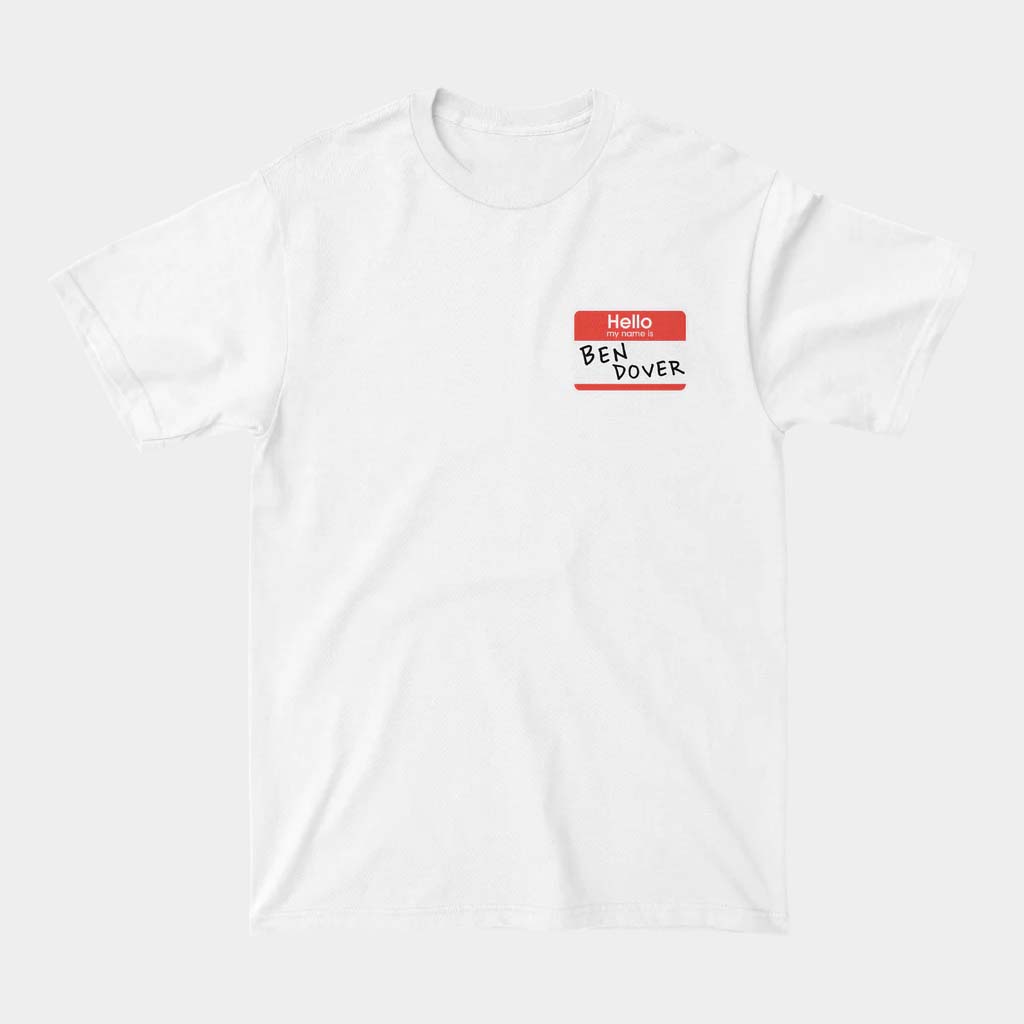 Baylen Levine Merch Ben Dover White T-Shirt Baylen Levine Shirt Birthday Presents For Boyfriend