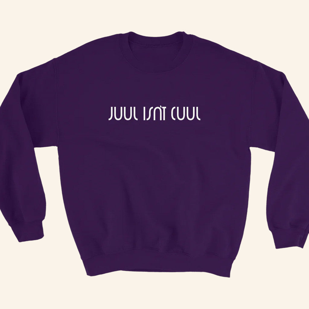 Baylen Levine Merch Juul Isn't Cuul Crewneck Purple Sweatshirt Best Gifts For Husband