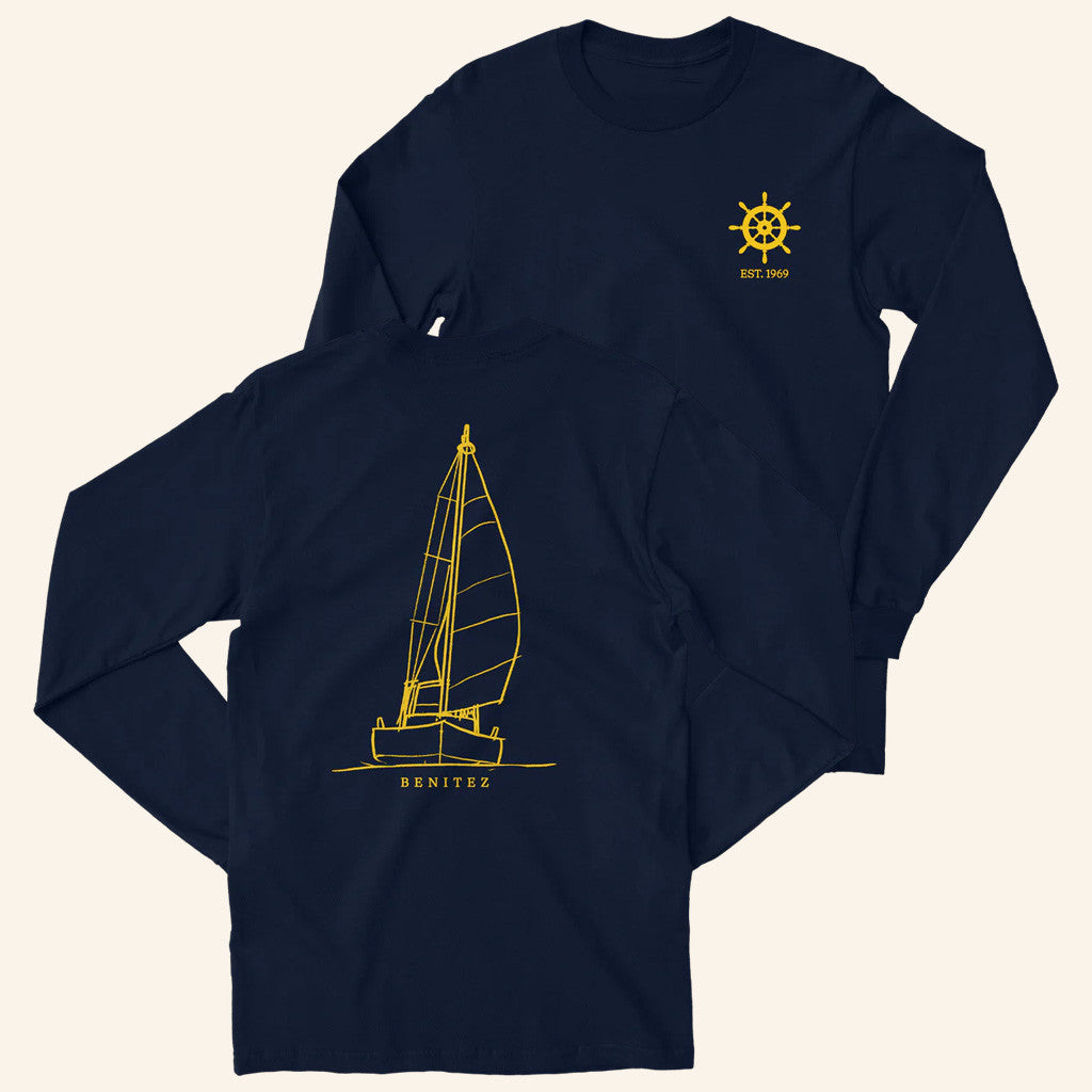 Baylen Levine Merch Sailing Navy Long Sleeve T-Shirt Present For Husband Baylen Levine Merch Sailing Navy Long Sleeve T-Shirt Present For Husband