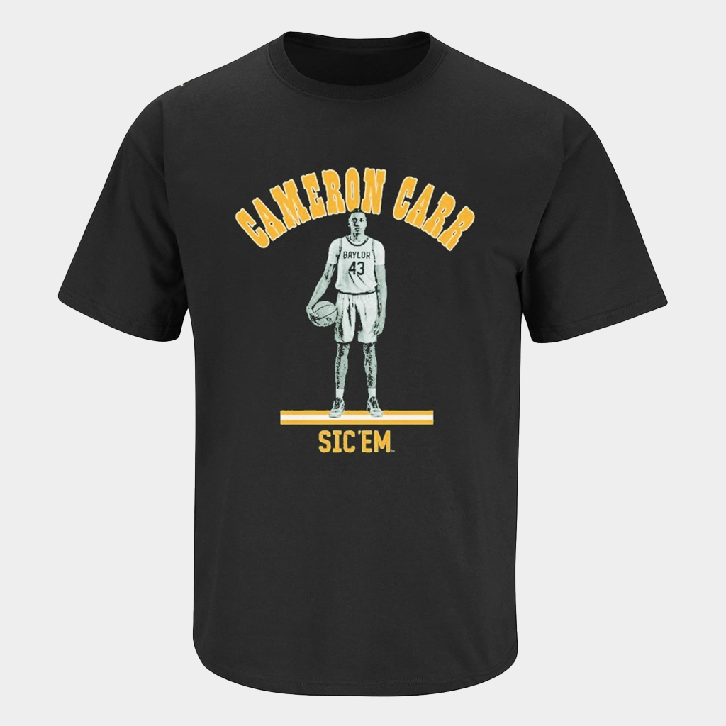Baylor Bears Basketball Merch Cameron Carr Sic 'Em T-Shirt Gifts For Basketball Lovers