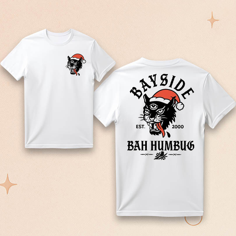 Bayside Panther Holiday Merch Bayside Bah Humbug T-Shirt Gifts For Boyfriend