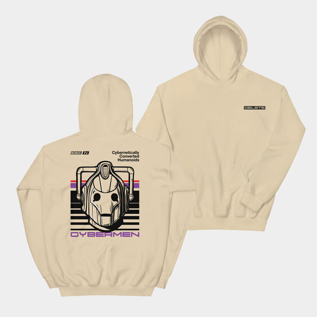 BBC Merch Doctor Who Hoodie Cybermen Hoodie Birthday Gift For Husband