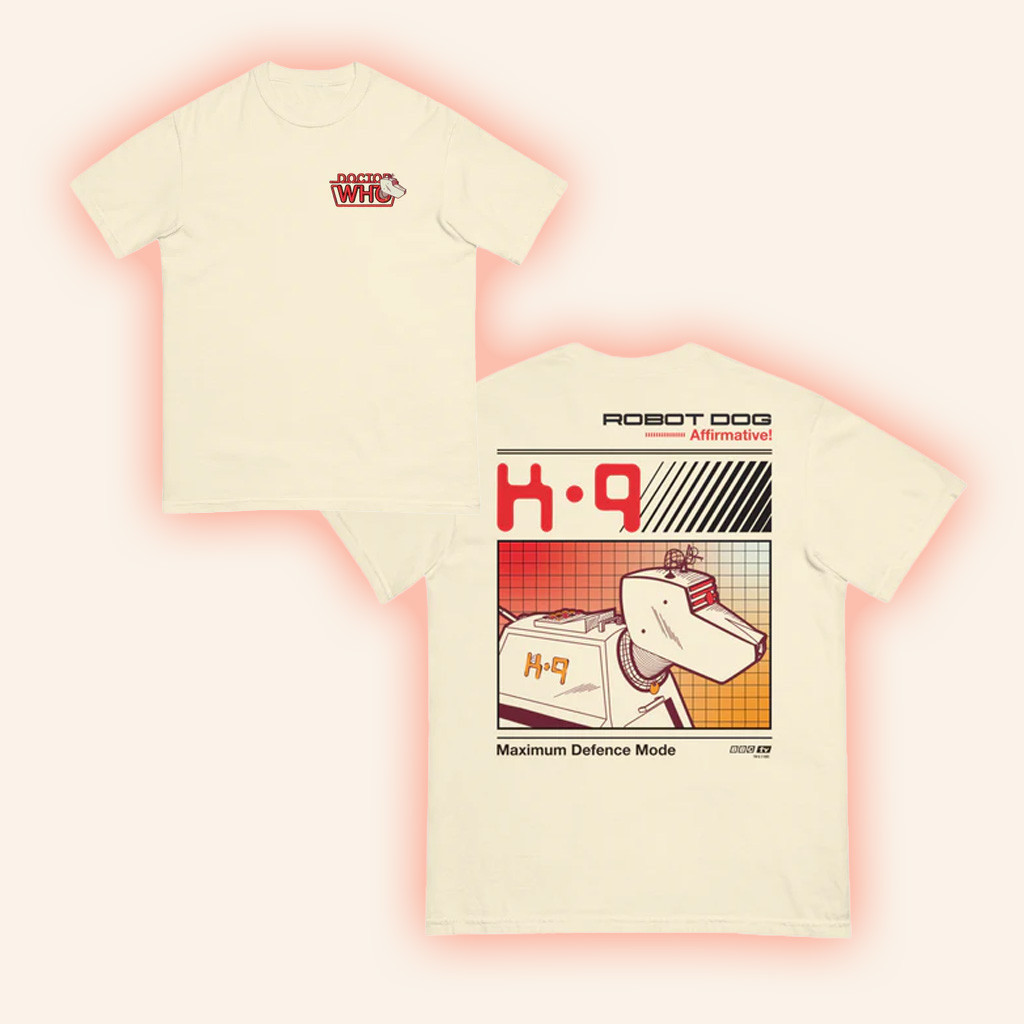 BBC Merch Doctor Who K-9 T-Shirt Gift Ideas For Dudes