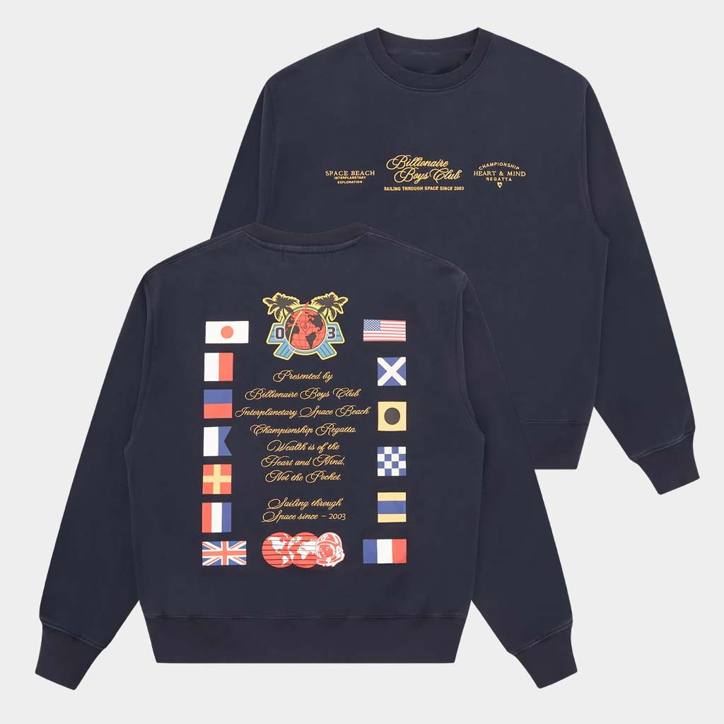 BBCIcecream Merch Regatta Crewneck Billionaire Boys Club Sweatshirt Gifts For Boyfriend BBCIcecream Merch Regatta Crewneck Billionaire Boys Club Sweatshirt Gifts For Boyfriend