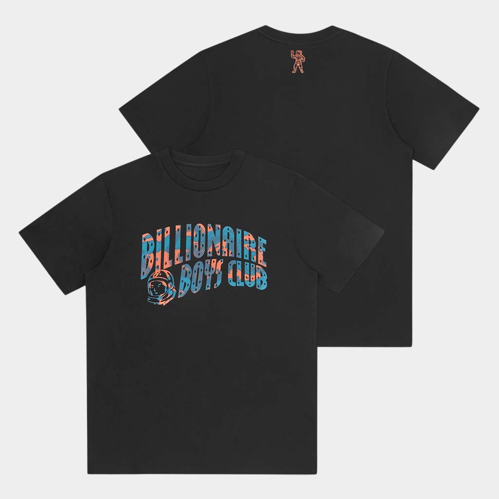 Bbcicecream Merch Store Overlay Camo Fill Arch Logo T-Shirt &Atilde;&macr;&Acirc;&iquest;&Acirc;&frac12; Black
