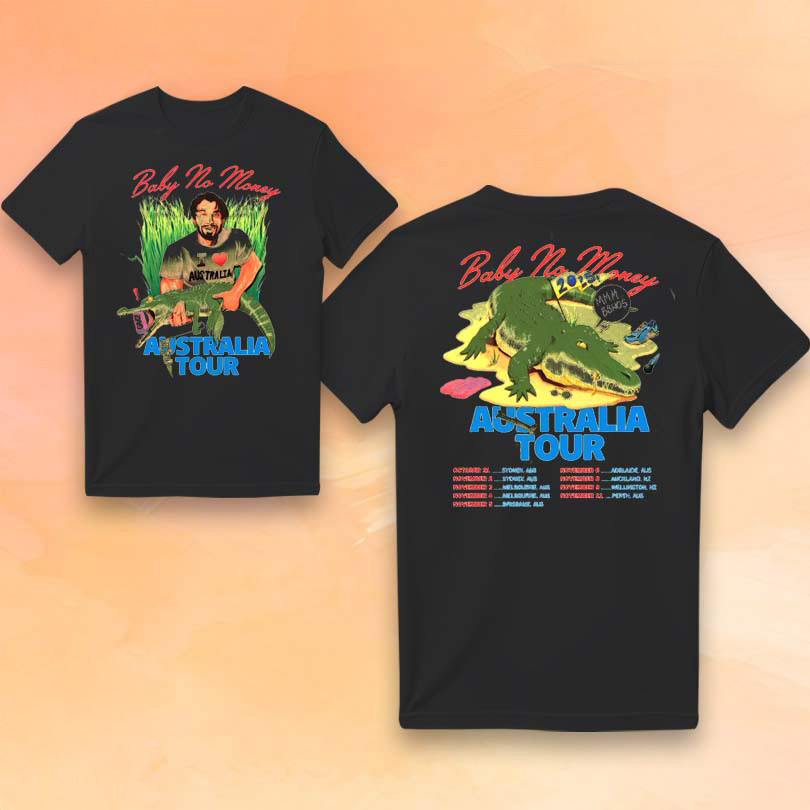 BBNO Merch Baby No Money Australia Tour 2025 T-Shirt Gifts For Music Lovers