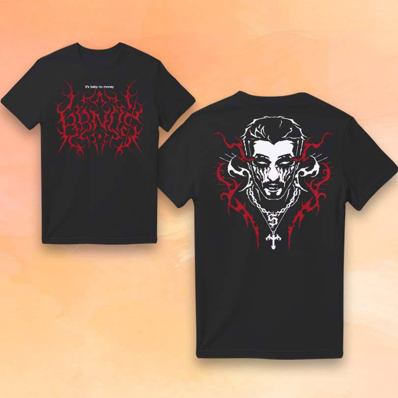 BBNO Merch Metal Portrait Black T-Shirt Presents For Music Lovers